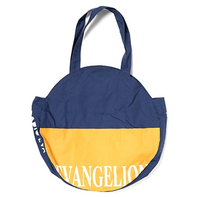 Circle Tote bag by RIDDLEMMA（EVA-01 Circle Keychain付き) (NAVY)