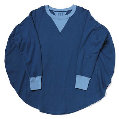 円環 cut & sewn long sleeve by 01u10 (BLUE(SHINJI))
