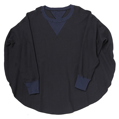 円環 cut & sewn long sleeve by 01u10 (NAVY(KAWORU))