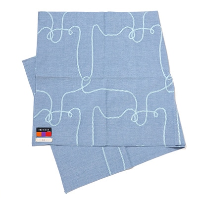 rope jacquard big scarf by 01u10 (BLUE(SHINJI))