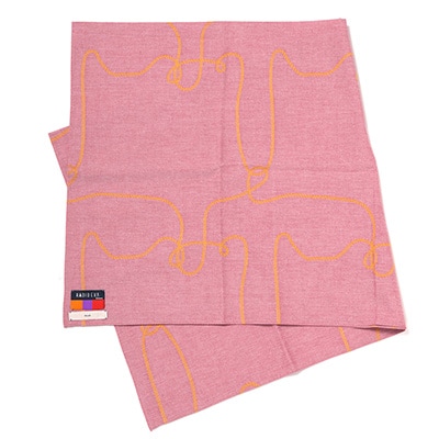 rope jacquard big scarf by 01u10 (RED( ASUKA))