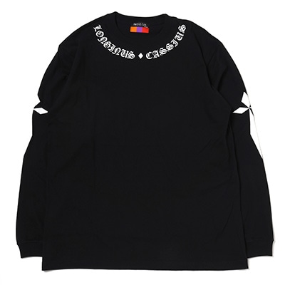 LONGINUS・CASSIUS BLACKLETTER Cutsew (BLACK×WHITE)