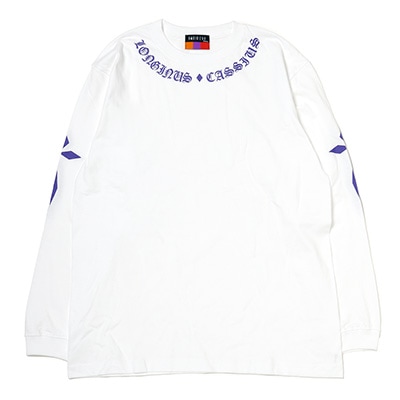 LONGINUS・CASSIUS BLACKLETTER Cutsew (WHITE×PURPLE)