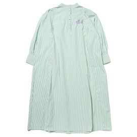 THE BEAST Embroidery Maxi Shirt Dress (GREEN ST)