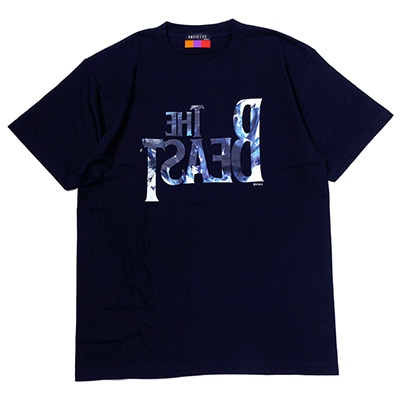 THE BEAST Graffiti T-Shirt by Cigarette-burns (NAVY(Mark.06))