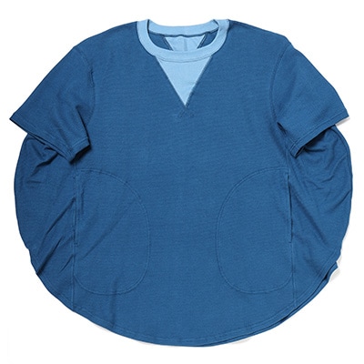 円環 cut & sewn half sleeve by 01u10 (BLUE(SHINJI))