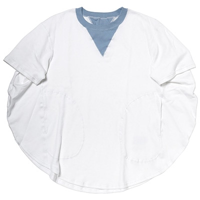 円環 cut & sewn half sleeve by 01u10 (WHITE(REI))