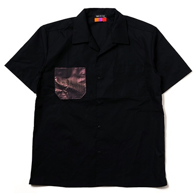 THE BEAST SHORT SLEEVE WORK SHIRT (BLACK(PURPLE))