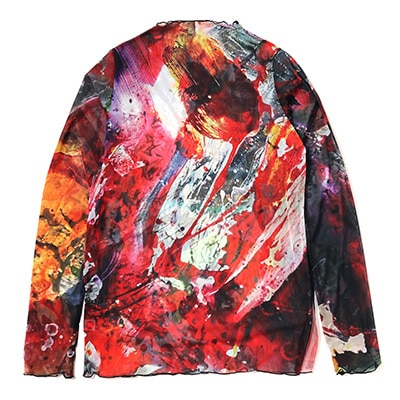 EVANGELION Graffiti Sheer Cutsew by Cigarette-burns (RED(EVA-02))