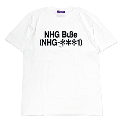 EVANGELION LETTER T-Shirt (WHITE(NHG Buße (NHG-＊＊＊1))