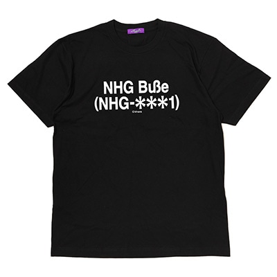 EVANGELION LETTER T-Shirt (BLACK(NHG Buße (NHG-＊＊＊1))
