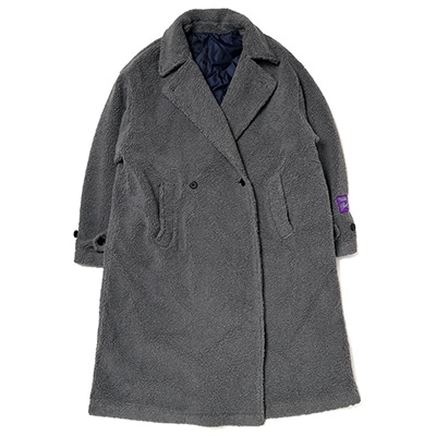 EVANGELION BOA CHESTERFIELD COAT (GRAY)