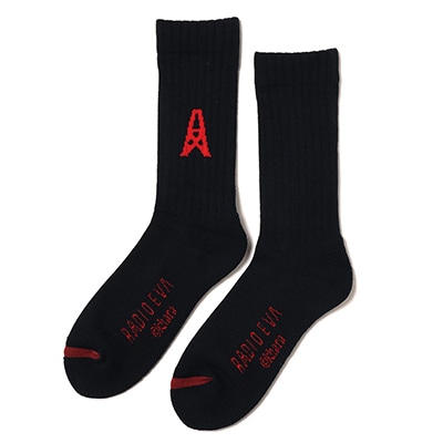 RADIO EVA ICON SOCKS (BLACK)