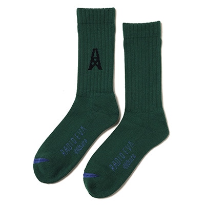 RADIO EVA ICON SOCKS (GREEN)