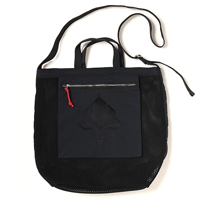 EVANGELION Crochet Mesh Bag (Large) (BLACK)