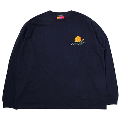 EVANGELION Flower Embroidery Cutsew (NAVY(Mark.06))