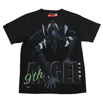 RADIO EVA VINTAGE CHARACTER T-Shirt (BLACK(第9使徒))