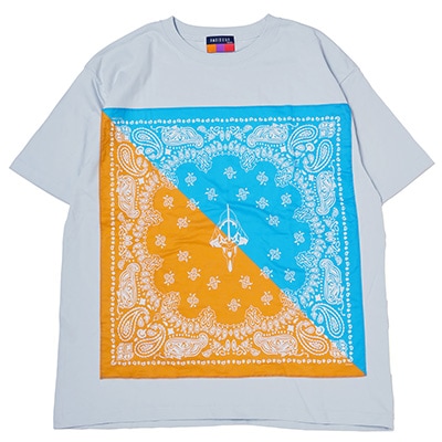 EVA-01 PAISLEYS 2TONE BANDANNA T-Shirt (BLUE)