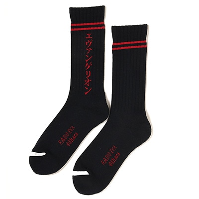 EVANGELION SOCKS β(BLACK×RED)