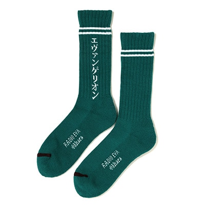 EVANGELION SOCKS β(GREEN×WHITE)