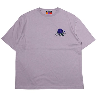 EVA-01 Flower Embroidery T-Shirt β (LAVENDER×PURPLE)