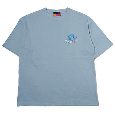 EVA-01 Flower Embroidery T-Shirt β (SMOKY BLUE×BLUE)