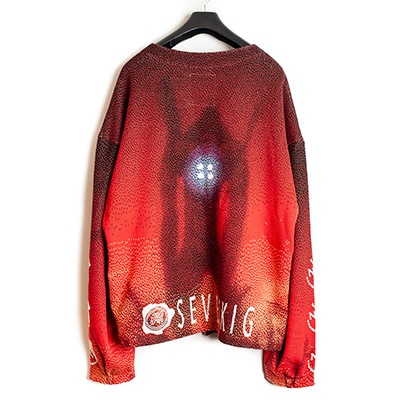 EVANGELION Six-color jacquard Knit Cardigan ver, Unit-02 by SEVESKIG