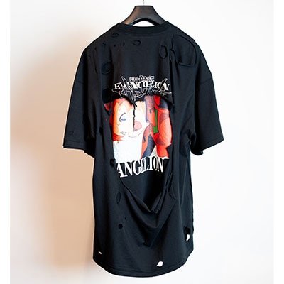 EVANGELION S/SL Tee Ver.Soryu Asuka Langley01 ：ver,Vintage by SEVESKIG (BLACK)