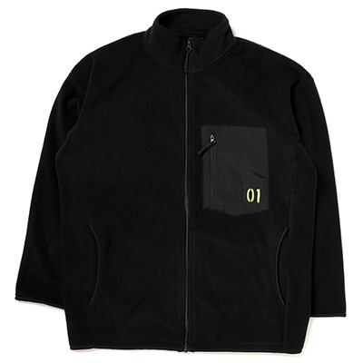 EVANGELION Microfleece Numbering Jacket (BLACK)
