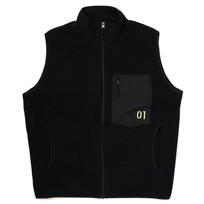 EVANGELION Microfleece Numbering Vest (BLACK)