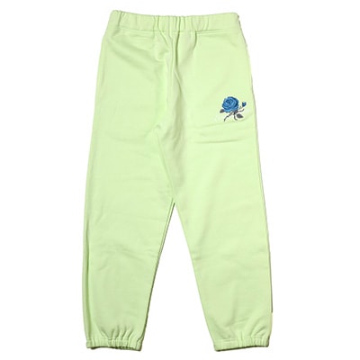 EVA-01 Flower Embroidery Sweat Pants (YELLOW)