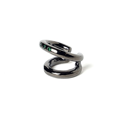 EVANGELION Rhinestone Ear Cuff (BLACK)