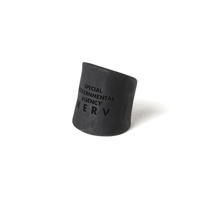 NERV Texture Ear Cuff (ANTIQUE BLACK)