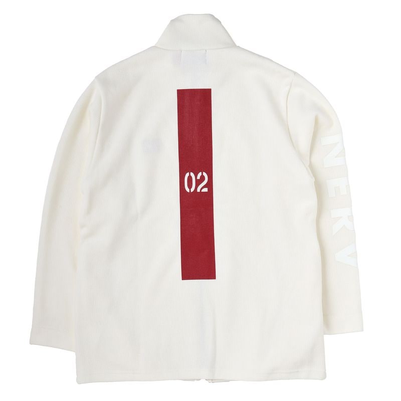 EVANGELION Numbering Drivers Rib Knit Jacket（WHITE（02））