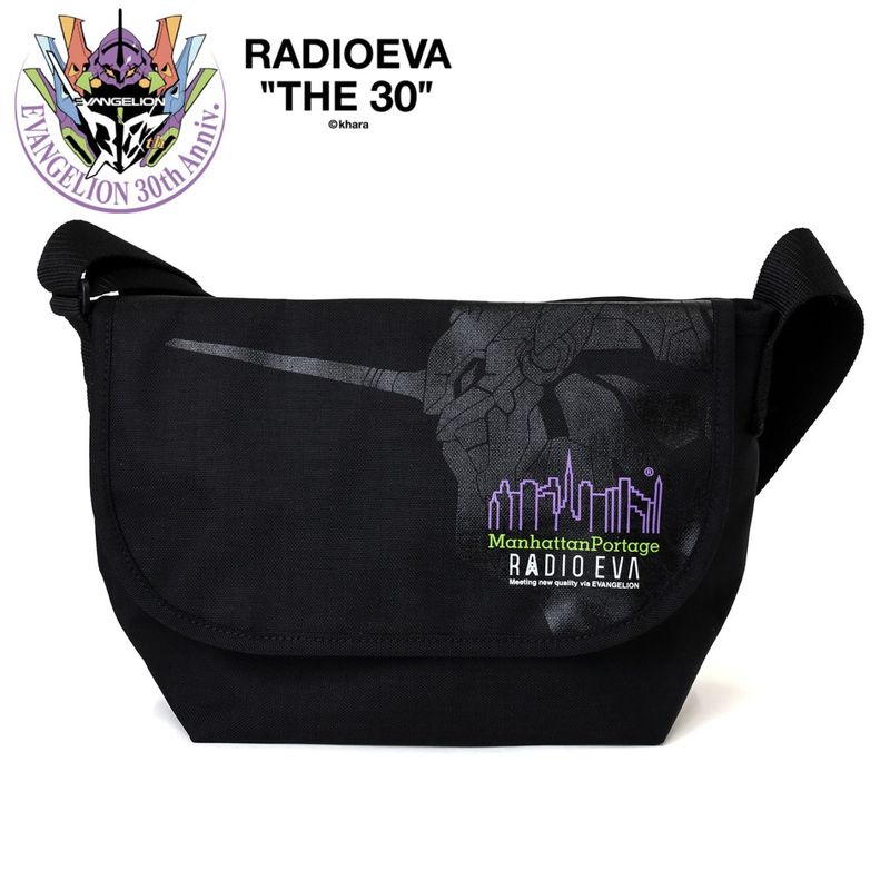 EVANGELION Casual Messenger BagLby Manhattan PortageBLACK