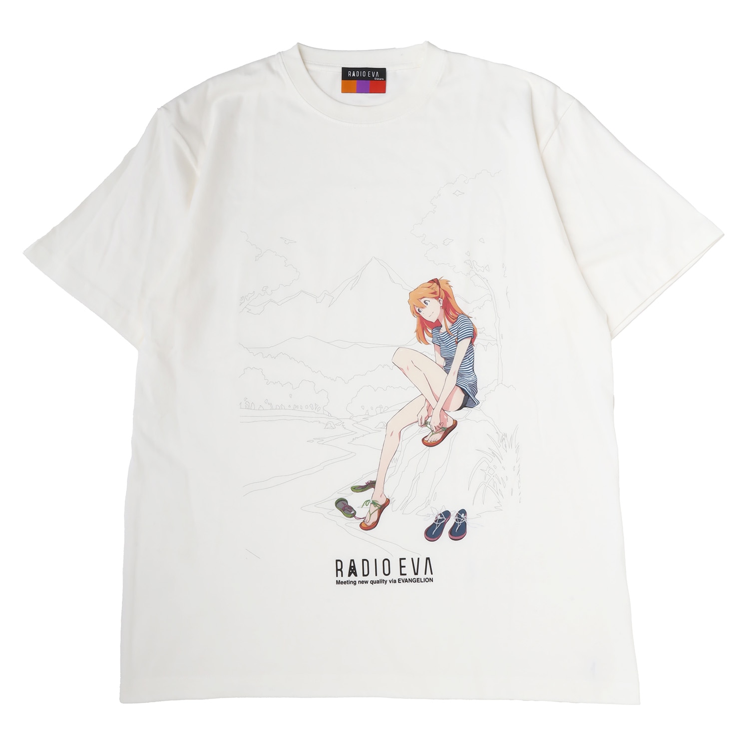 RADIO EVA アスカ Tシャツ グレー XLサイズ エヴァンゲリオン公式アパレルブランド【RADIO EVA Online Store】