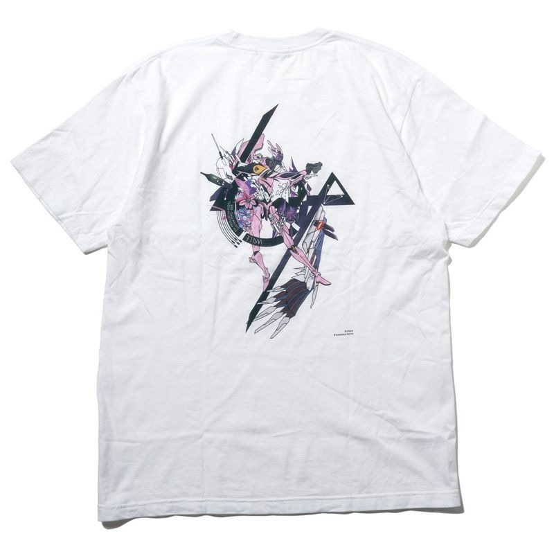 Abstract EVANGELION T-Shirt β（KENTA KAKIKAWA）（WHITE（EVA-08））