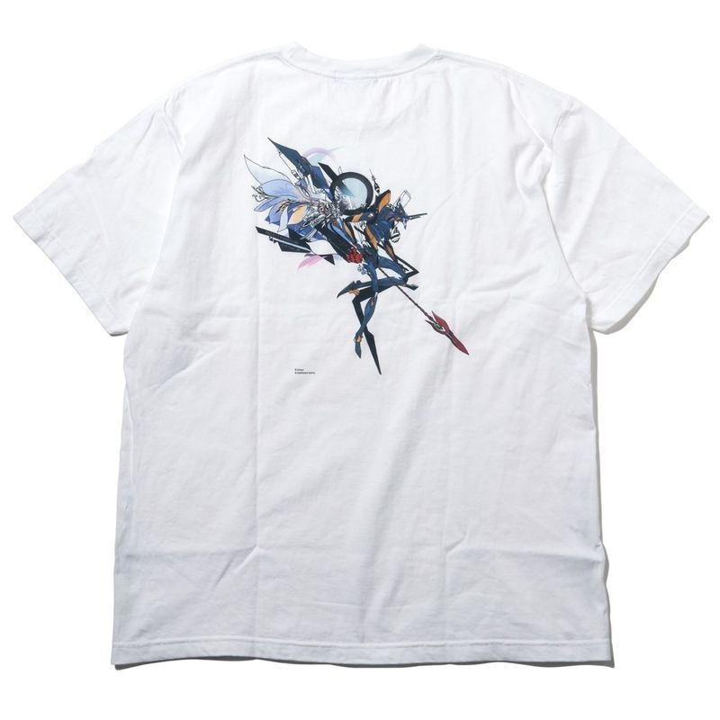 Abstract EVANGELION T-Shirt β（KENTA KAKIKAWA）（WHITE（Mark.06））