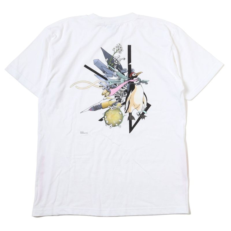 Abstract EVANGELION T-Shirt β（KENTA KAKIKAWA）（WHITE（ペンペン））