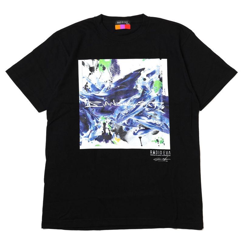 EVANGELION Painting T-Shirt by Cigarette-burns（BLACK(EVA-01)）