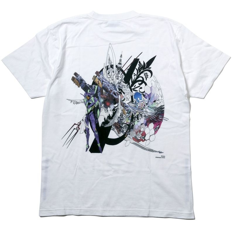 Abstract EVANGELION T-Shirt β（KENTA KAKIKAWA）（WHITE（EVA-01 β））