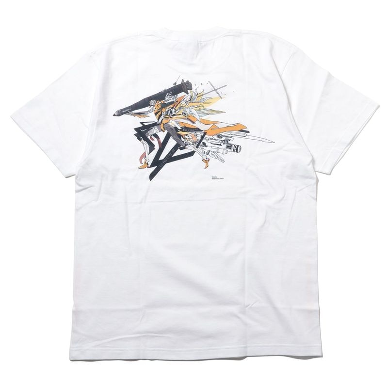 Abstract EVANGELION T-Shirt β（KENTA KAKIKAWA）（WHITE（EVA-00））