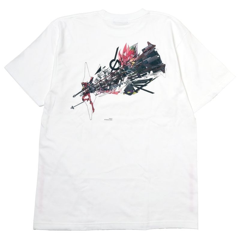 Abstract EVANGELION T-Shirt β（KENTA KAKIKAWA）（WHITE（改2号機β））