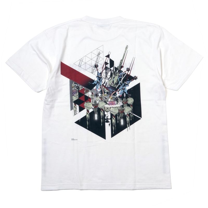 Abstract EVANGELION T-Shirt β（KENTA KAKIKAWA）（WHITE(44A44B4444C)）