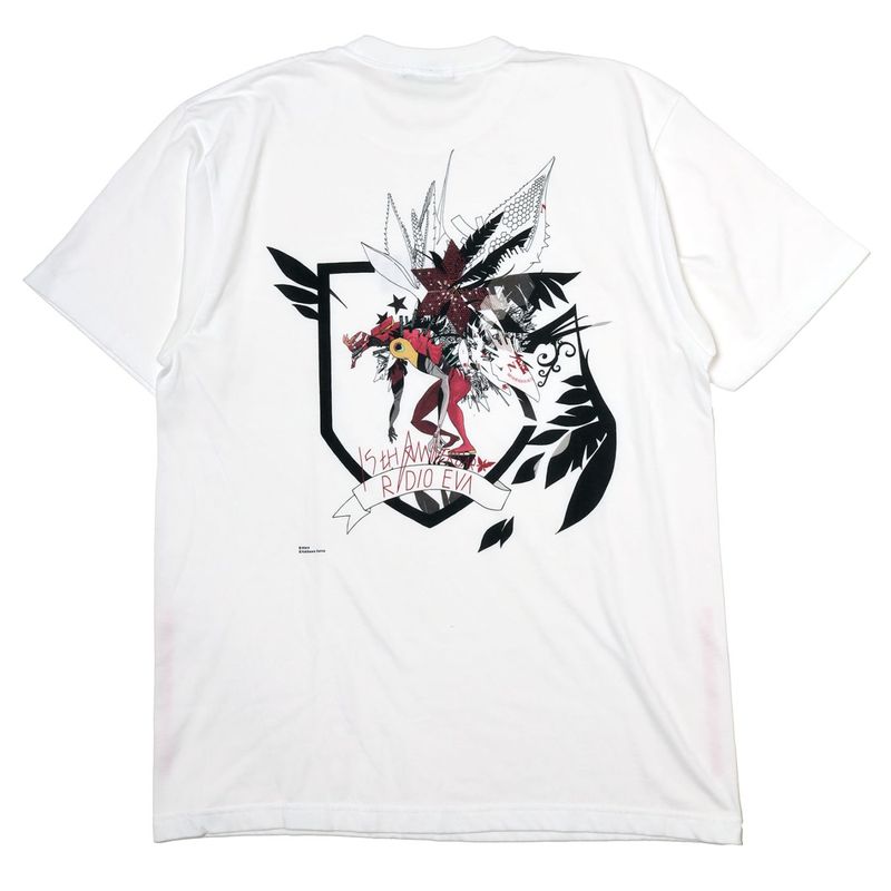 Abstract EVANGELION T-Shirt β（KENTA KAKIKAWA）（WHITE(2号機(THE BEAST))）