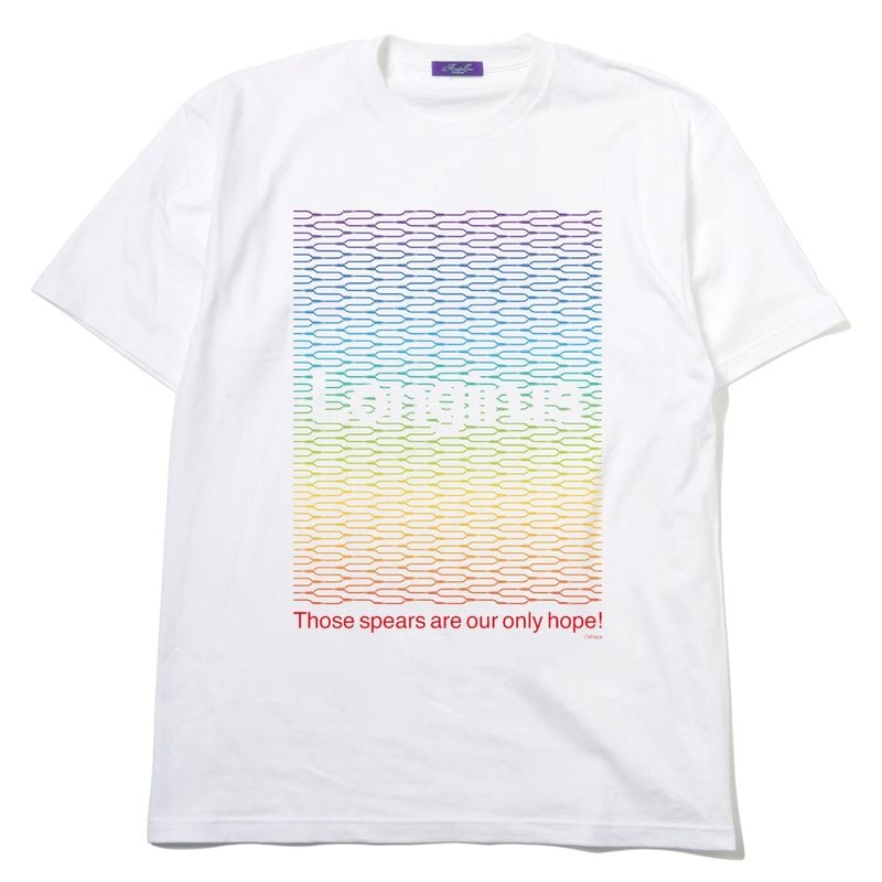Longinus Art T-Shirt（WHITE×RAINBOW）