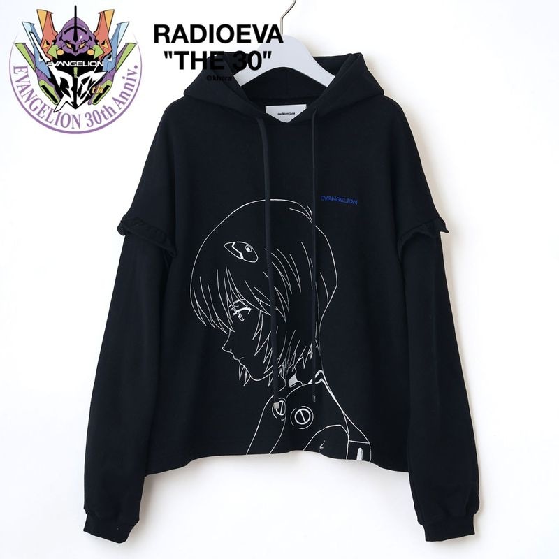 REI Print Hoodie by naokitomizuka（BLACK）