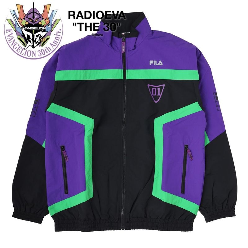 FILA TRACK JACKET EVANGELION LIMITED（EVA-01（BLACK））