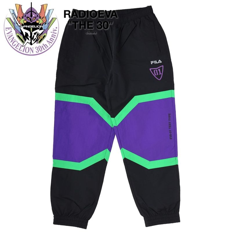 FILA TRACK PANTS EVANGELION LIMITED（EVA-01（BLACK））