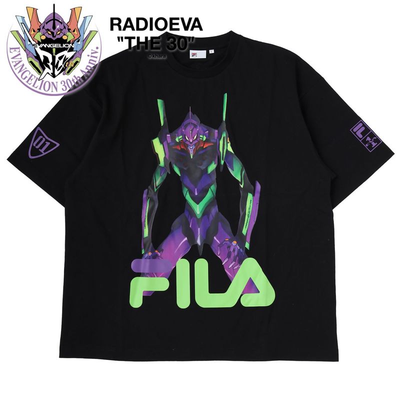 FILA GRAPHIC T-SHIRT EVANGELION LIMITED（EVA-01（BLACK））